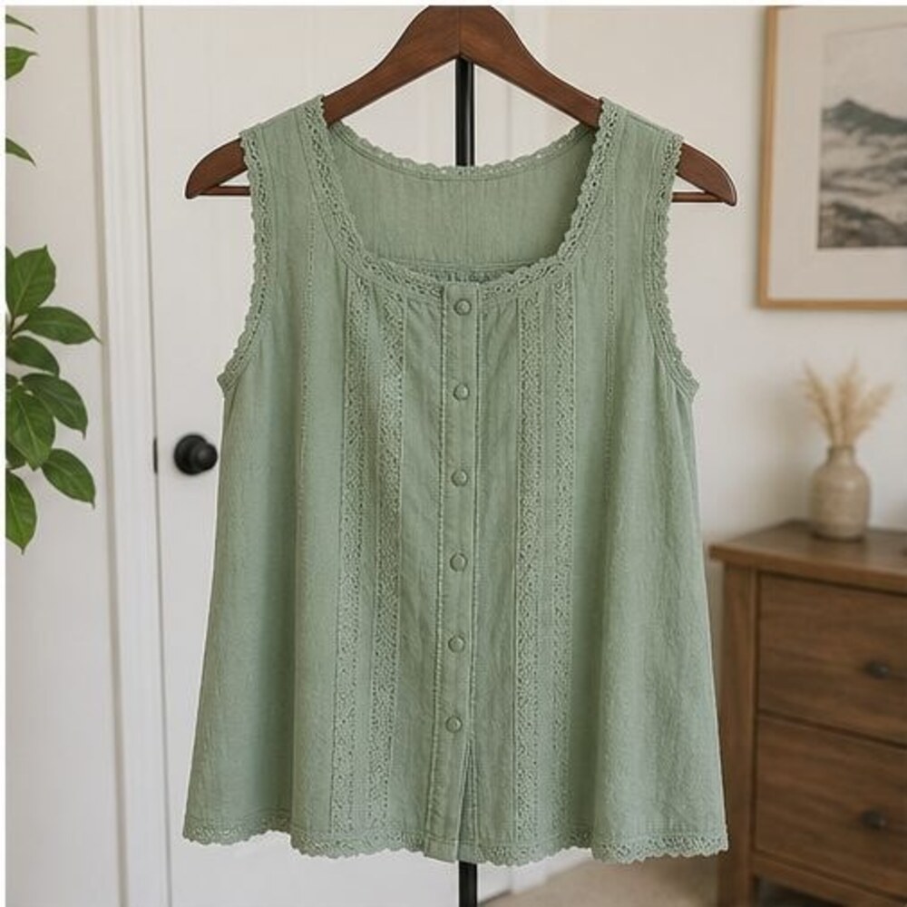 Sage Ruffle Blouse